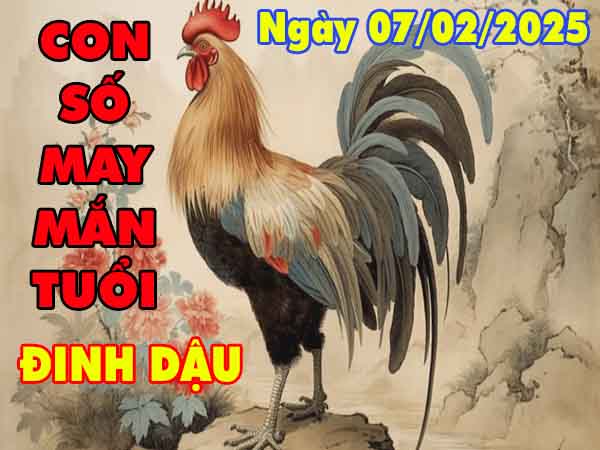 Cặp số đẹp may mắn tuổi Đinh Dậu ngày 7/2/2025 thứ 6 hôm nay