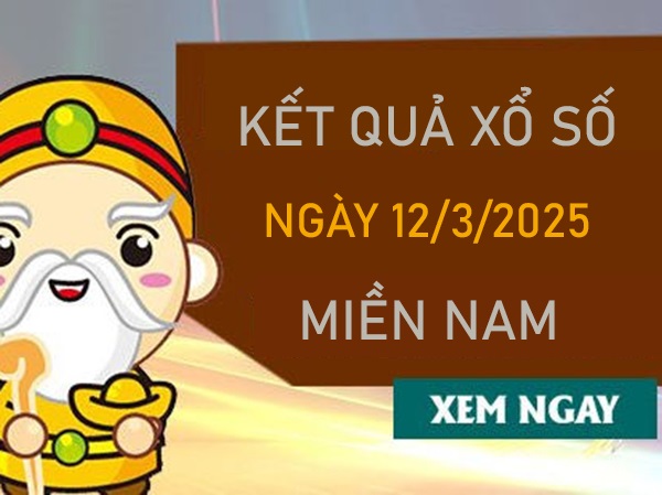 Thống kê KQXSMN 12/3/2025 lô VIP miền Nam thứ 4