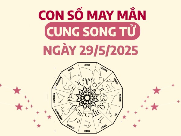 Chi tiết con số vượng tài cung Song Tử ngày 29/5/2025
